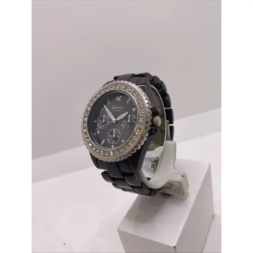 Geneva Womens Gray Watch Works New Battery